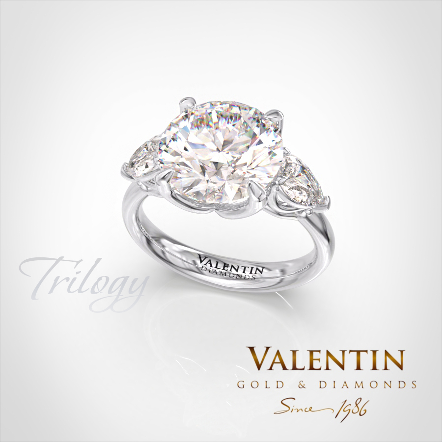 Златен пръстен Brilliant Diamond 4767 – бяло злато