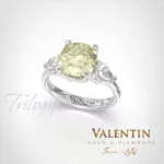 Златен пръстен Cushion Diamond 4766