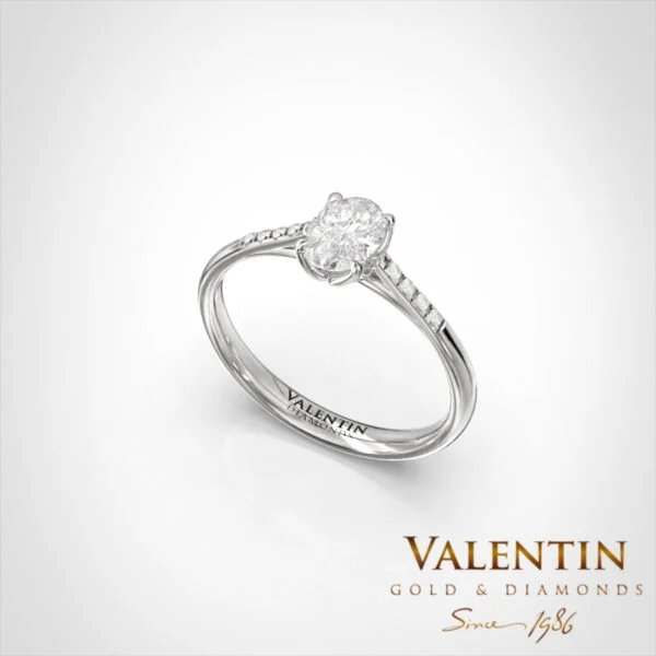 Amor Engagement Ring 4761 – white gold
