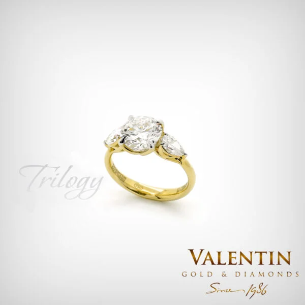 Златен пръстен Brilliant Diamond 4767 - Image 1