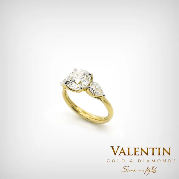 Златен пръстен Brilliant Diamond 4767 - Image 3