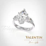 Златен пръстен Marquise Diamond 4758
