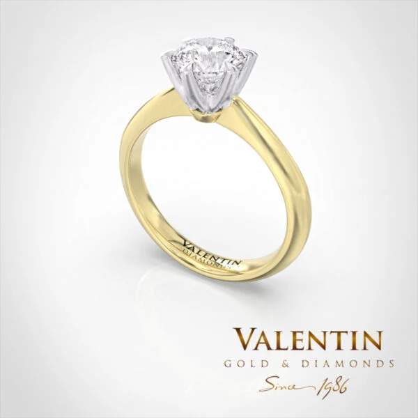 4722 1.00ct Yellow 1 Годежен пръстен 4722 – жълто злато