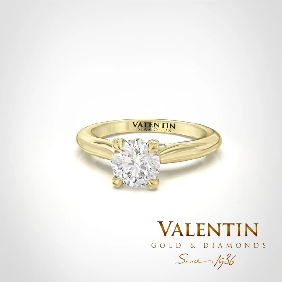 Engagement Ring 4739 – yellow gold