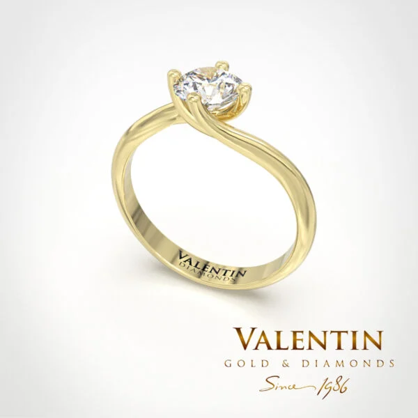4730 yellow Lab Engagement Ring 4730 – yellow gold