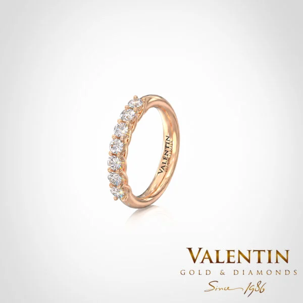Marry me Gold Wedding Band 4765 – rose gold