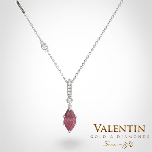 Emotion Ruby Gold Pendant 6935 – white gold