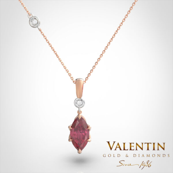 Emotion Ruby Gold Pendant 6935 – rose gold