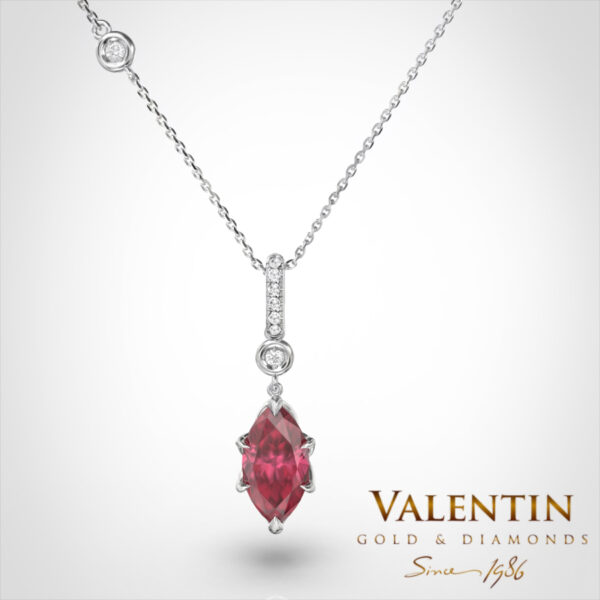 Emotion Ruby Gold Pendant 6935