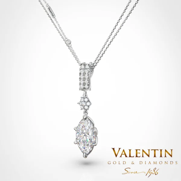 Emotion Diamond Gold Pendant 6935 – white gold