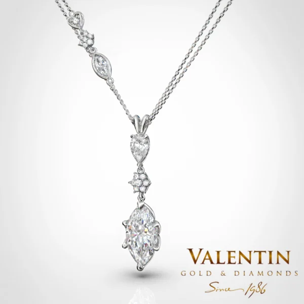 Emotion Diamond Gold Pendant 6935 – white gold