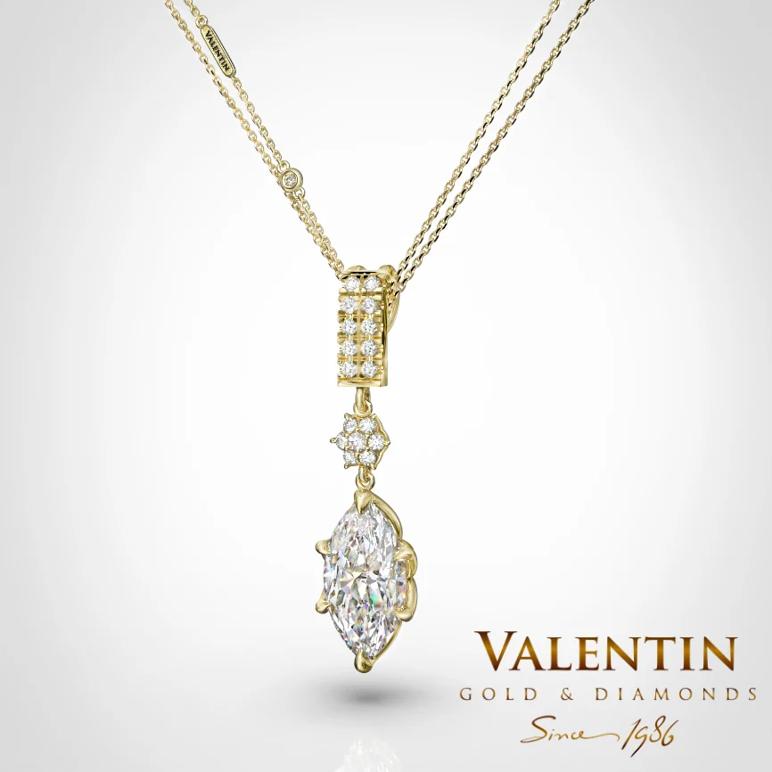 Златен медальон Emotion Diamond 6935 – жълто злато