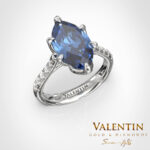 Златен пръстен Emotion Sapphire 4758 – бяло злато