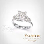 Radiant Diamond Gold Ring 4766 – white gold