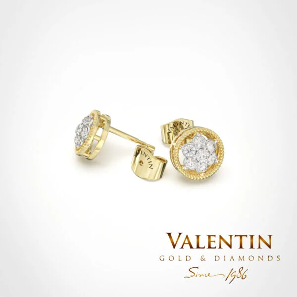 Shine like a star Gold Earrings 7616 – yellow gold