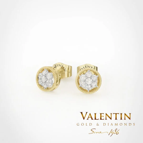 Shine like a star Gold Earrings 7616 – yellow gold