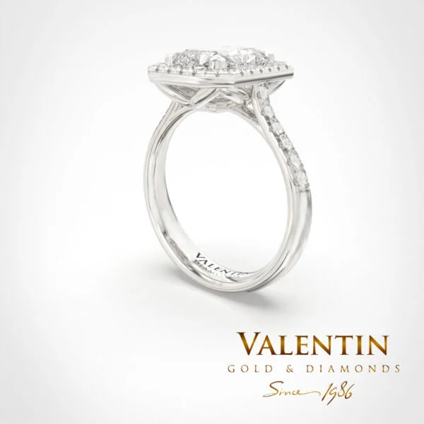 Годежен пръстен Diamond Radiant 4769-1 – бяло злато