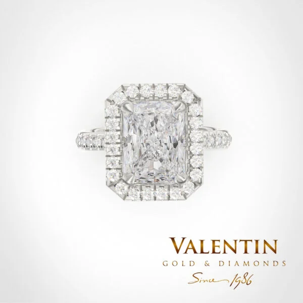 Годежен пръстен Diamond Radiant 4769-1 – бяло злато