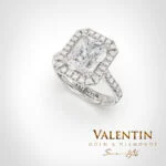 Годежен пръстен Diamond Radiant 4769-1 – бяло злато