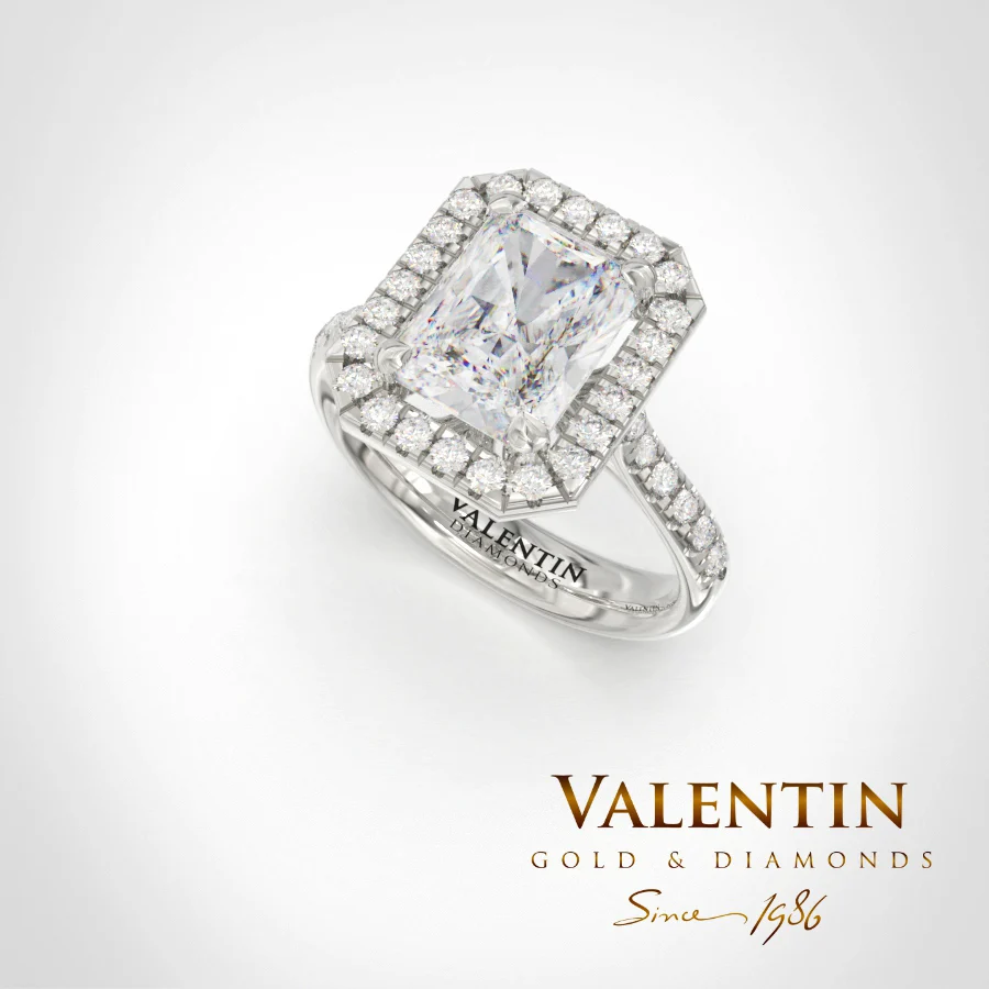 Годежен пръстен Diamond Radiant 4769-1 – бяло злато