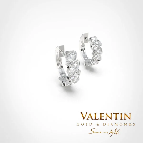 Златни обеци Elegance 7618 – бяло злато