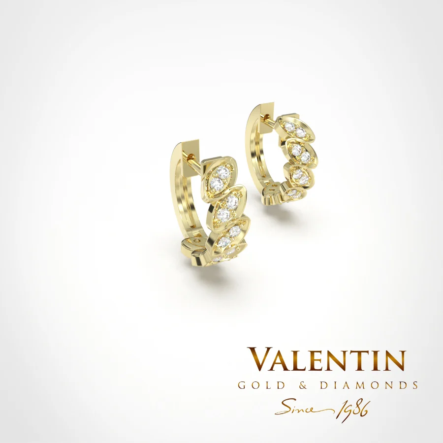 Златни обеци Elegance 7618 – жълто злато