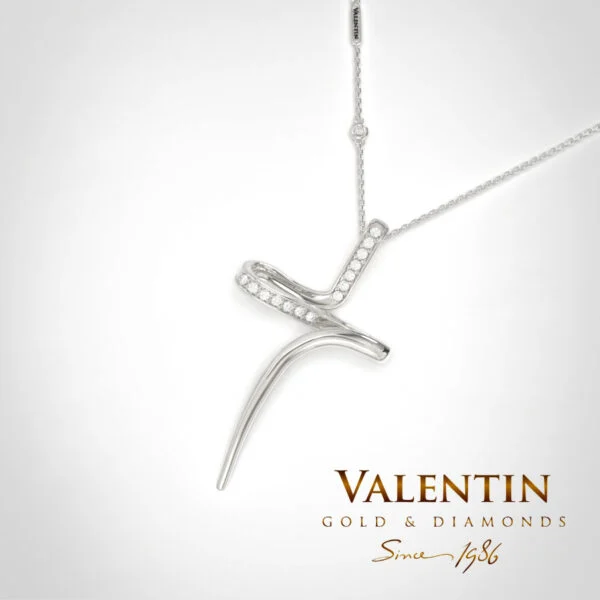 The key to happiness Gold Cross 6046 – white gold