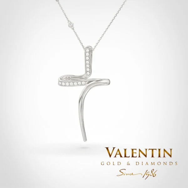The key to happiness Gold Cross 6046 – white gold