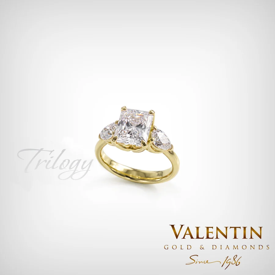 Златен пръстен Radiant Diamond 4766