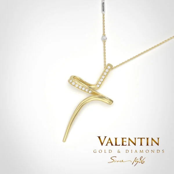 The key to happiness Gold Cross 6046 – yellow gold