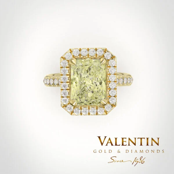 Годежен пръстен Diamond Yellow Radiant 4769