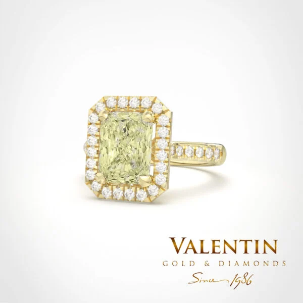 Годежен пръстен Diamond Yellow Radiant 4769