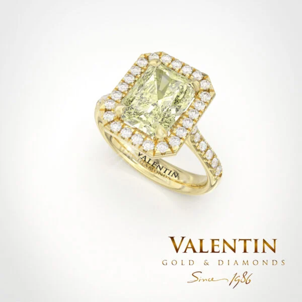 Годежен пръстен Diamond Yellow Radiant 4769