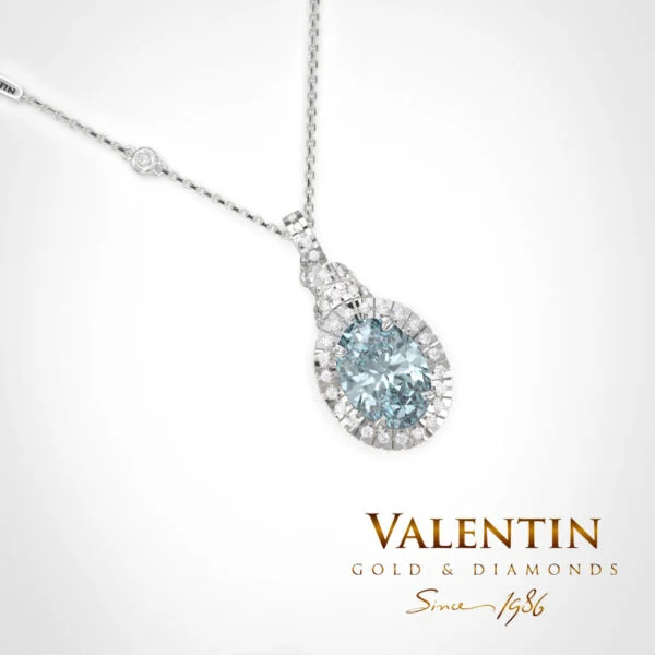 Ti amo Aqua Gold Pendant 6544 – white gold
