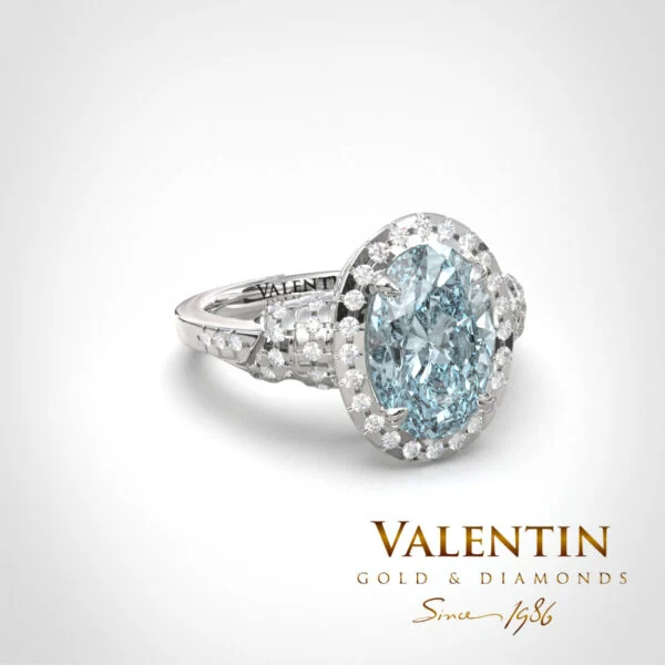 Ti amo Aqua Gold Ring 4438 – white gold
