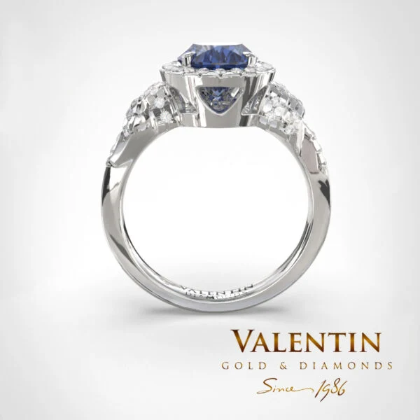 Златен пръстен Ti amo Sapphire 4477 – бяло злато