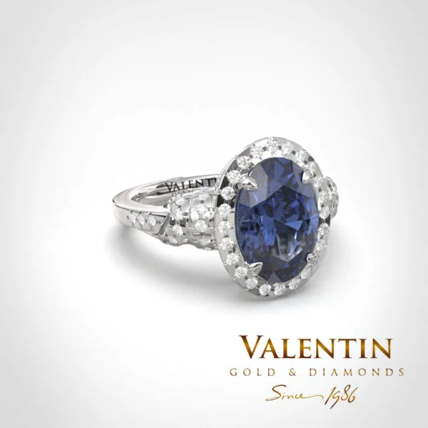 Ti amo Sapphire Gold Ring 4477 – white gold