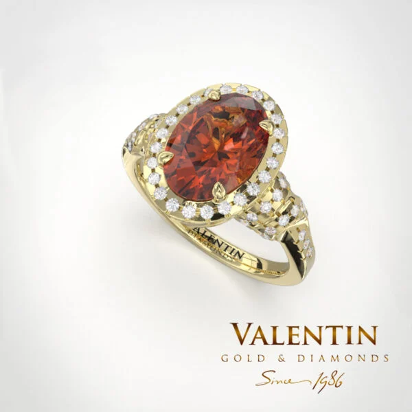 Ti amo Garnet Collection 4438 6544 7434 – yellow gold
