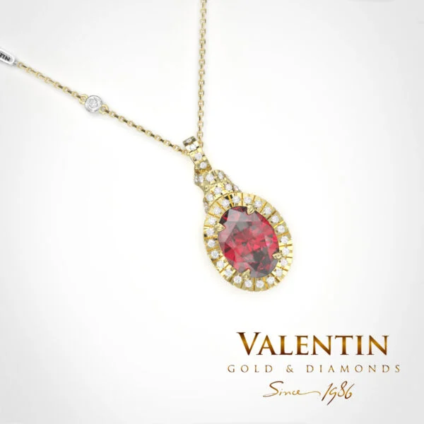 Ti amo Ruby Gold Pendant 6567 – yellow gold