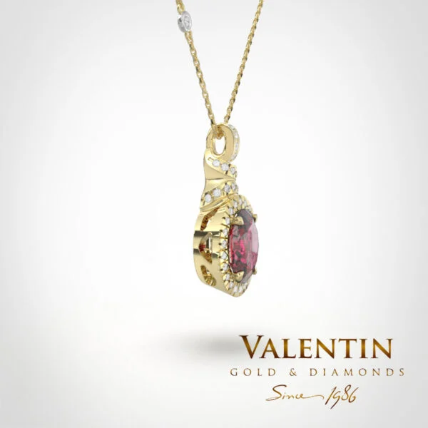 Ti amo Ruby Gold Pendant 6567 – yellow gold