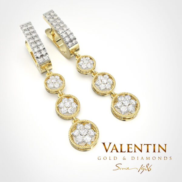 Shine like a star Gold Earrings 7620 – yellow gold