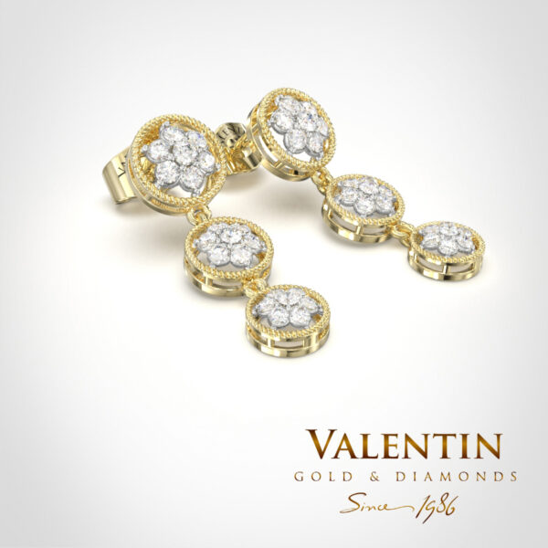 Shine like a star Gold Earrings 7620 – yellow gold