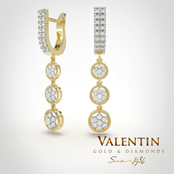 Shine like a star Gold Earrings 7620 – yellow gold
