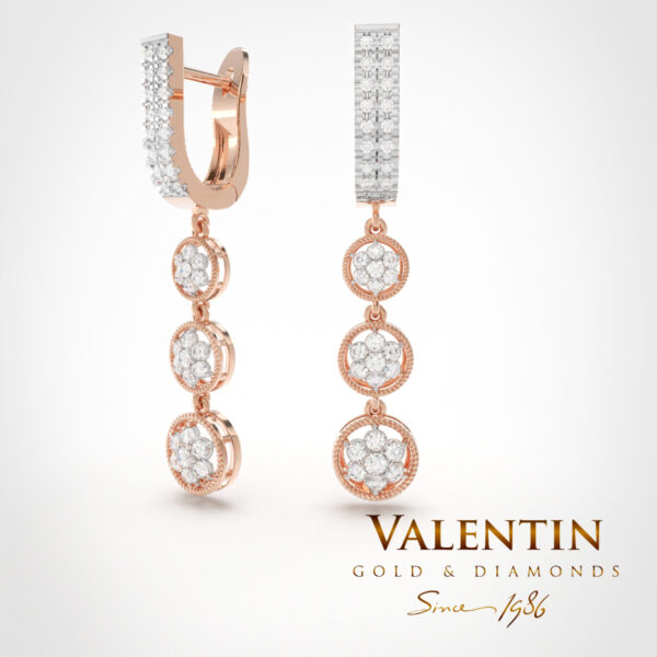Shine like a star Gold Earrings 7620 – rose gold