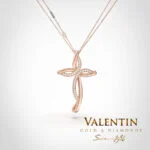 Златен кръст Eternity moment 6943 – розово злато