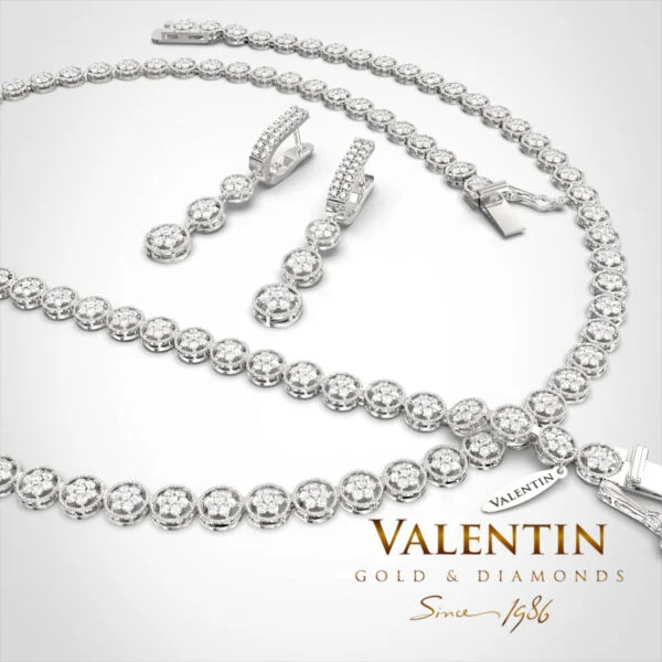 Златно колие Shine like a star 8358 – бяло злато
