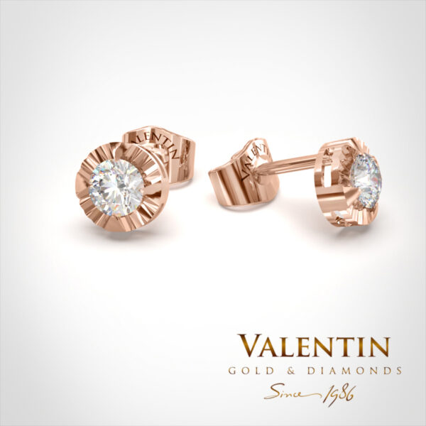 Noble Gold Earrings 7619 – rose gold