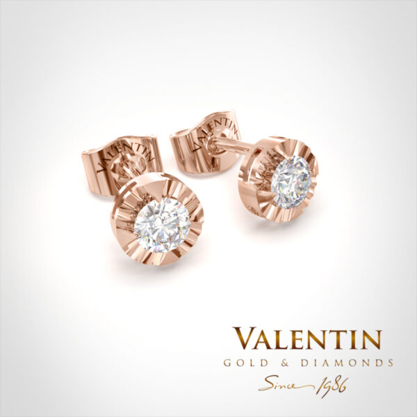 Noble Gold Earrings 7619 – rose gold