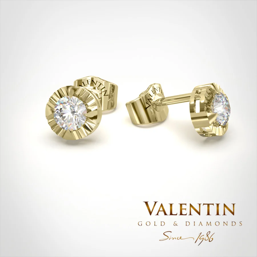 Noble Gold Earrings 7619 – yellow gold