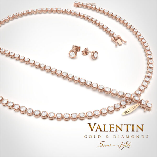Noble Gold Earrings 7619 – rose gold
